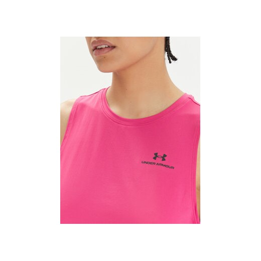 Under Armour Top Rush Energy Crop Tank 1383654-686 Różowy Loose Fit Under Armour XS MODIVO