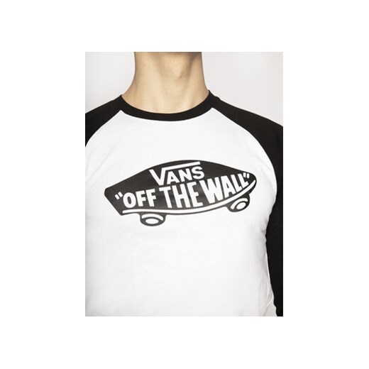 Vans Longsleeve Raglan Athletic VN000XXMYB21 Biały Slim Fit Vans XXL MODIVO