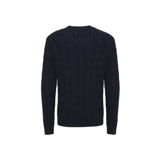 Solid Sweter 21107899 Granatowy Regular Fit Solid M MODIVO