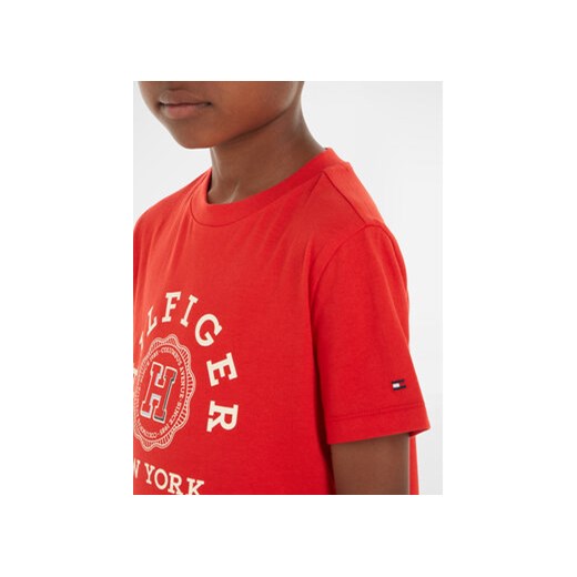 Tommy Hilfiger T-Shirt Monotype Arch KB0KB08802 Czerwony Regular Fit Tommy Hilfiger 10Y MODIVO