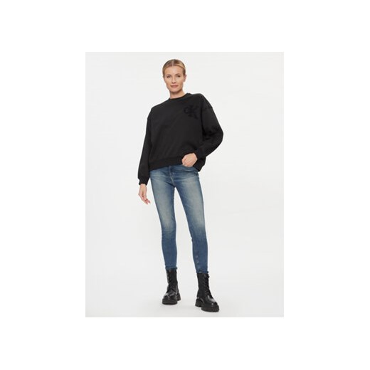 Calvin Klein Jeans Bluza Chenille J20J221729 Czarny Regular Fit L MODIVO