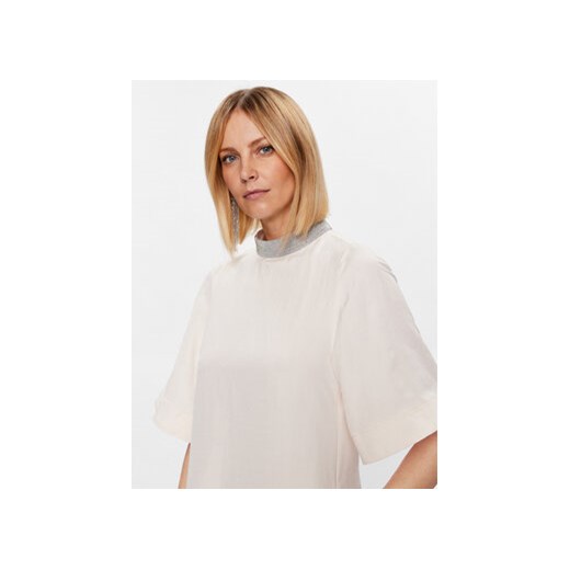 Fabiana Filippi Sukienka codzienna ABD273B586 Biały Regular Fit Fabiana Filippi 38 MODIVO