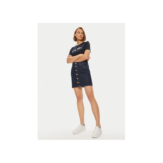 Tommy Hilfiger Spódnica jeansowa WW0WW42220 Granatowy Regular Fit Tommy Hilfiger 42 MODIVO