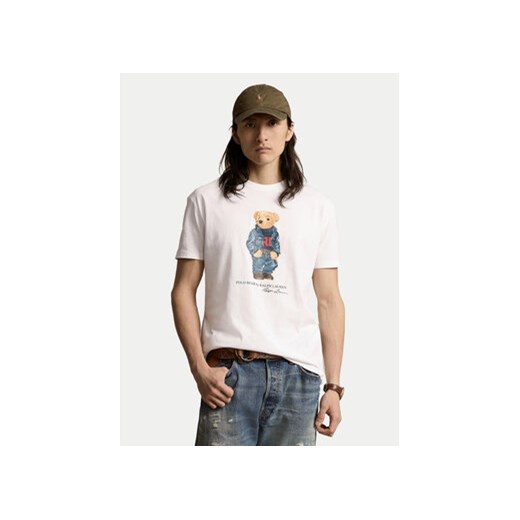 Polo Ralph Lauren T-Shirt 710854497038 Biały Regular Fit Polo Ralph Lauren M MODIVO
