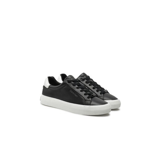Calvin Klein Sneakersy Vulc Lace Up Texture Fox - Lth HW0HW02439 Czarny Calvin Klein 38 MODIVO