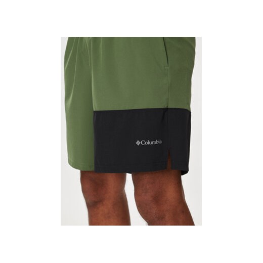 Columbia Szorty sportowe Columbia Hike™ Color Block Short 2072004 Zielony Active Columbia S MODIVO