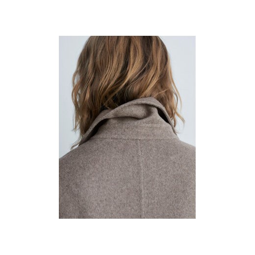 Mango Płaszcz wełniany Picarol 87050427 Beżowy Oversize Mango L MODIVO