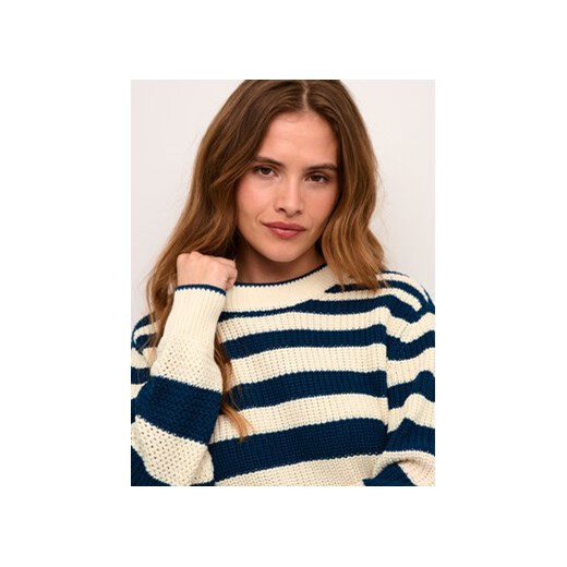 Cream Sweter Crmuka Knitted 10611880 Niebieski Straight Fit Cream M MODIVO