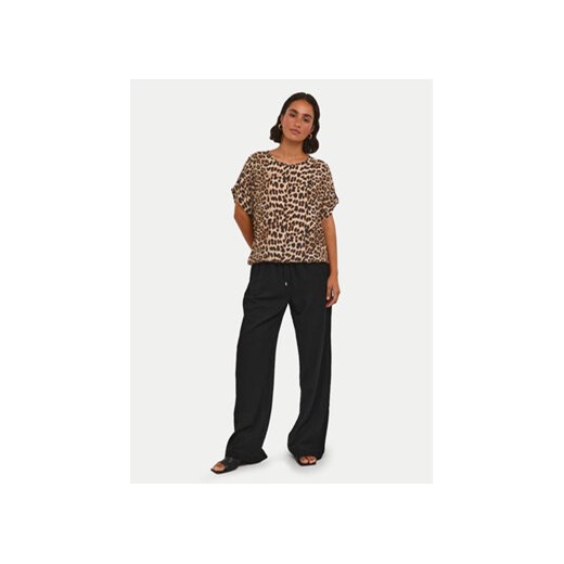 Kaffe T-Shirt Amber 10508257 Brązowy Relaxed Fit Kaffe 36 MODIVO