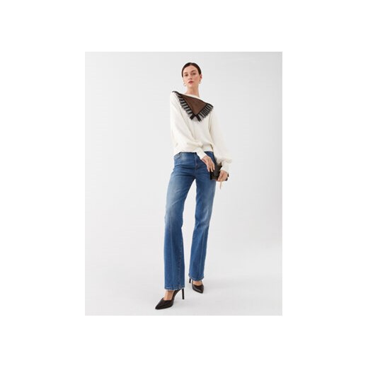 TWINSET Jeansy 232TP2440 Niebieski Straight Fit Twinset 32 MODIVO
