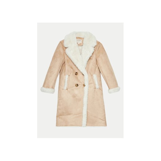 Guess Płaszcz zimowy J4BL07 WGJH0 Beżowy Regular Fit Guess 16Y MODIVO