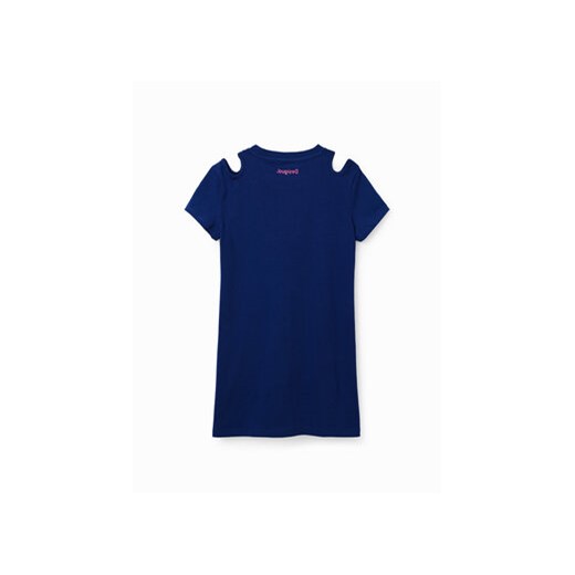 Desigual Sukienka codzienna 23SGVK09 Granatowy Regular Fit Desigual 5_6Y MODIVO