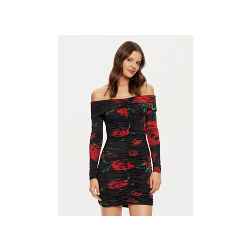 Guess Sukienka dzianinowa W5RK61 KCMI2 Czerwony Classic Fit Guess XL MODIVO