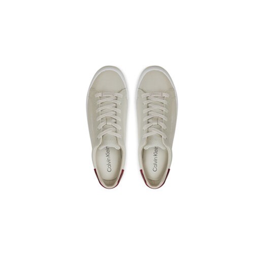 Calvin Klein Sneakersy Vulc Lace Up Saff Fox W/Met Bt HW0HW02104 Beżowy Calvin Klein 37 MODIVO