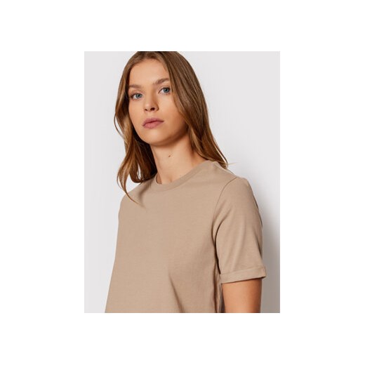 Pieces T-Shirt Ria 17086970 Beżowy Regular Fit Pieces XXS MODIVO