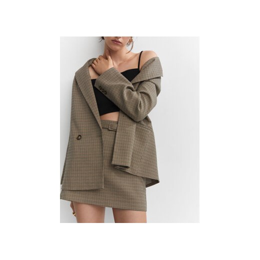 Mango Marynarka Charlott 57093801 Beżowy Regular Fit Mango L MODIVO