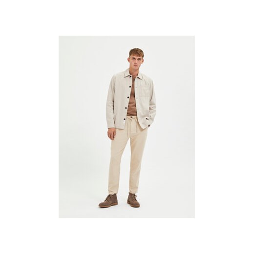 Selected Homme Chinosy 16087636 Beżowy Slim Tapered Fit Selected Homme S MODIVO