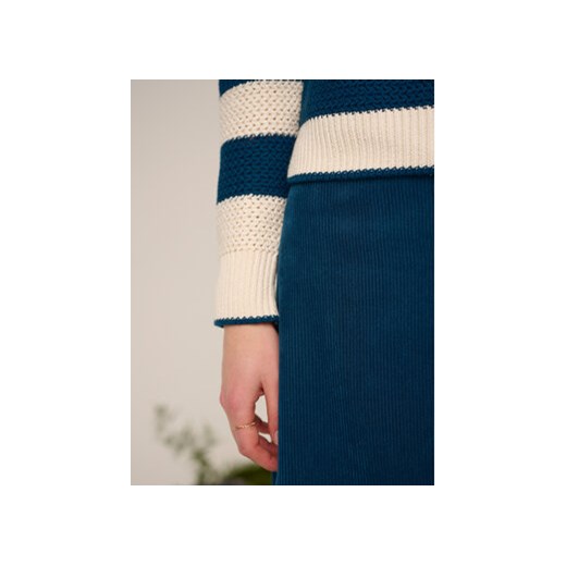 Cream Sweter Crmuka Knitted 10611880 Niebieski Straight Fit Cream XXL MODIVO