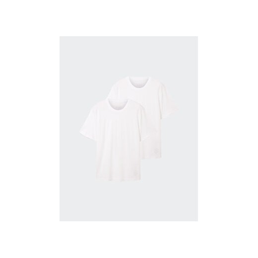 Tom Tailor Komplet 2 t-shirtów 1037741 Biały Regular Fit Tom Tailor L MODIVO