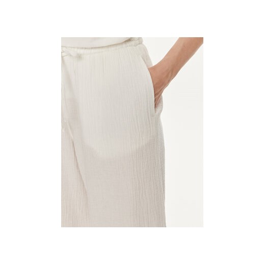 Gina Tricot Spodnie materiałowe 22655 Biały Wide Leg Gina Tricot S MODIVO