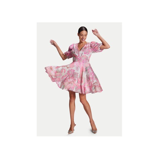Swing Sukienka koktajlowa 5AG26000 Różowy Regular Fit Swing 32 MODIVO