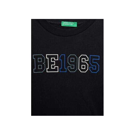 United Colors Of Benetton T-Shirt 3I1XC10D6 Czarny Regular Fit United Colors Of Benetton 130 MODIVO