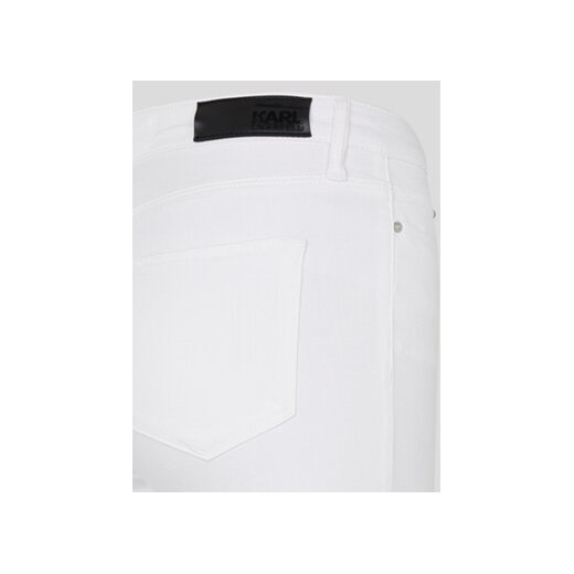 KARL LAGERFELD Jeansy Logo 225W1104 Biały Skinny Fit Karl Lagerfeld 27 MODIVO