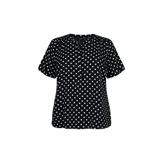 Zizzi Bluzka CA02310O Czarny Regular Fit Zizzi L MODIVO