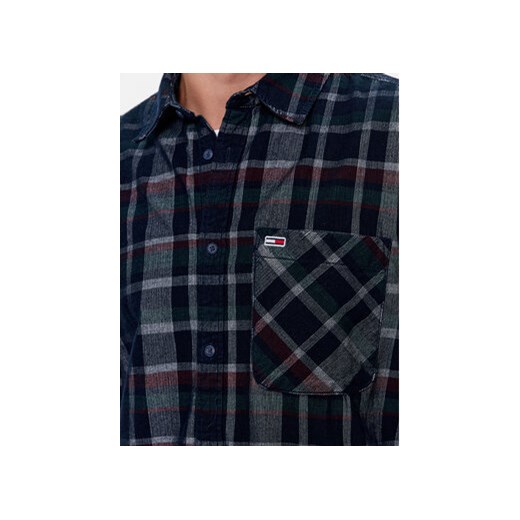 Tommy Jeans Koszula DM0DM18327 Granatowy Relaxed Fit Tommy Jeans L MODIVO