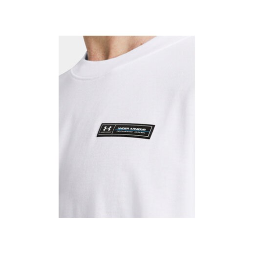 Under Armour T-Shirt Ua Hw Armour Label Ss 1382831-100 Biały Loose Fit Under Armour L MODIVO