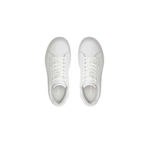 Calvin Klein Sneakersy Low Top Lace Up W/ Stripe HM0HM01494 Biały Calvin Klein 45 MODIVO