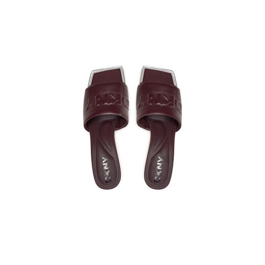 DKNY Klapki Keke K3471856 Bordowy 35 MODIVO