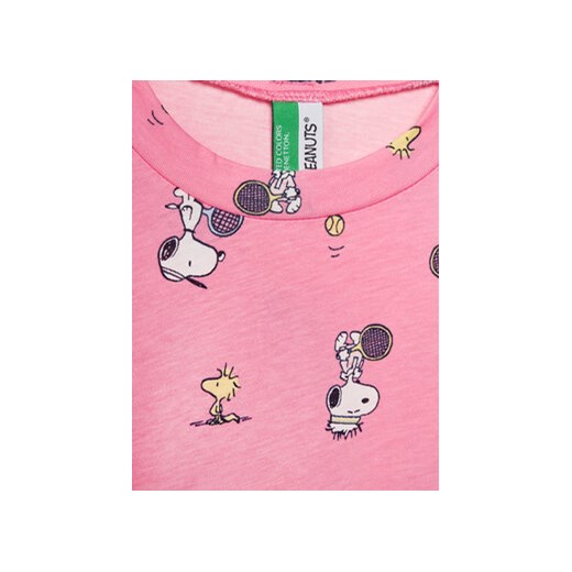 United Colors Of Benetton Piżama 35I70P069 Różowy Relaxed Fit United Colors Of Benetton S MODIVO