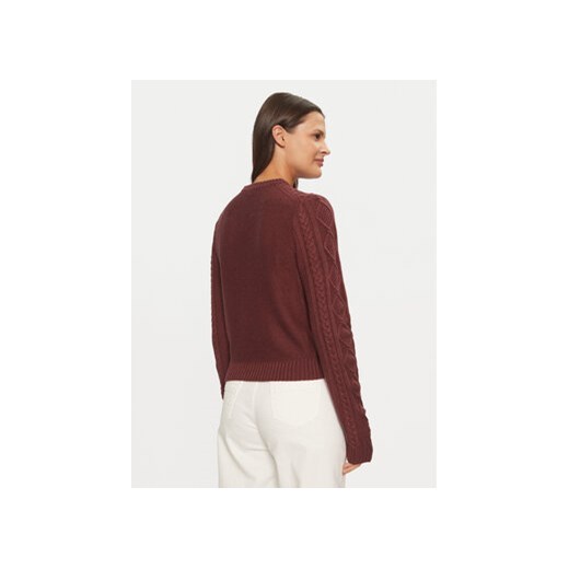Guess Jeans Sweter W4BR13 Z3HN2 Bordowy Regular Fit M MODIVO