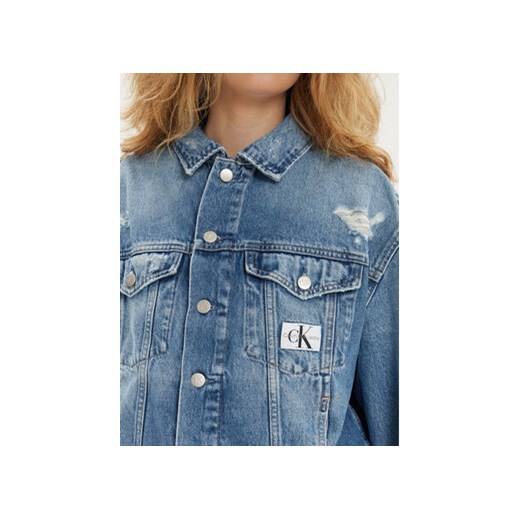 Calvin Klein Jeans Kurtka jeansowa J20J222787 Niebieski Boxy Fit L MODIVO