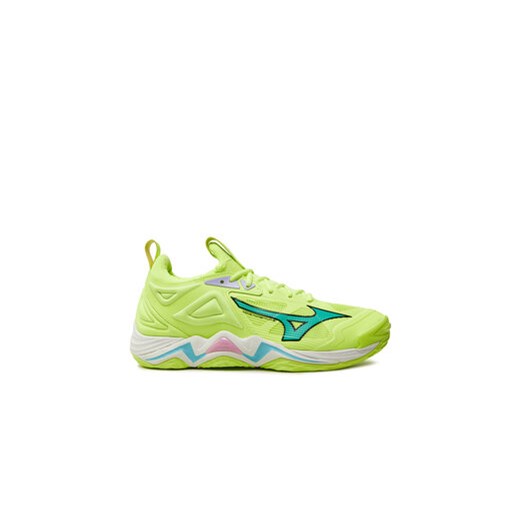 Mizuno Buty halowe Wave Momentum 3 V1GA231286 Zielony Mizuno 42 MODIVO
