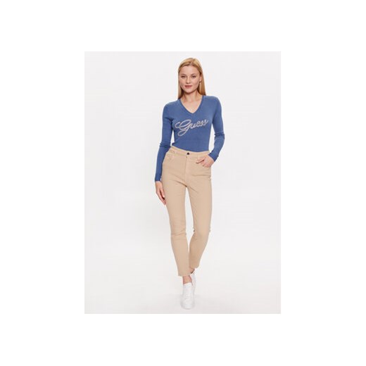 Guess Sweter W3YR21 Z2NQ2 Niebieski Slim Fit Guess S MODIVO