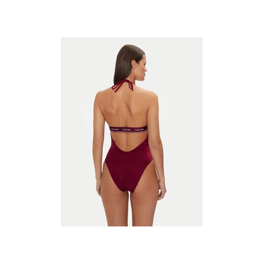 Calvin Klein Swimwear Strój kąpielowy KW0KW02733 Bordowy L MODIVO