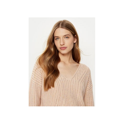 Guess Sweter W5RR03 Z3K70 Beżowy Regular Fit Guess XL MODIVO