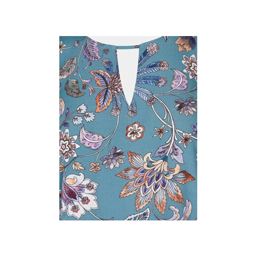 Zizzi Bluzka V00040E Niebieski Loose Fit Zizzi XXL MODIVO