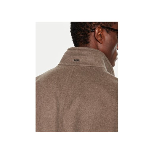 Boss Płaszcz wełniany H-Hyde 50525764 Beżowy Slim Fit 54 MODIVO