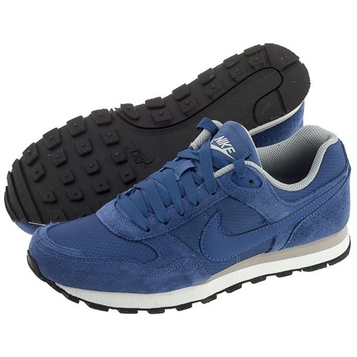 Buty Nike MD Runner (NI534-b) butsklep-pl niebieski zamsz