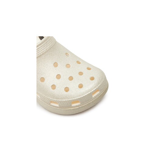 Crocs Klapki Classic Platform Glitter Clog W 207241 Écru Crocs 42_43 MODIVO