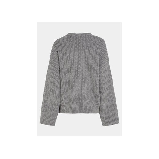 Tommy Hilfiger Sweter WW0WW39003 Szary Oversize Tommy Hilfiger XL MODIVO