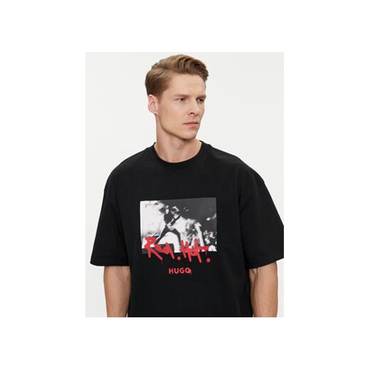 Hugo T-Shirt Domenade 50504871 Czarny Oversize L MODIVO