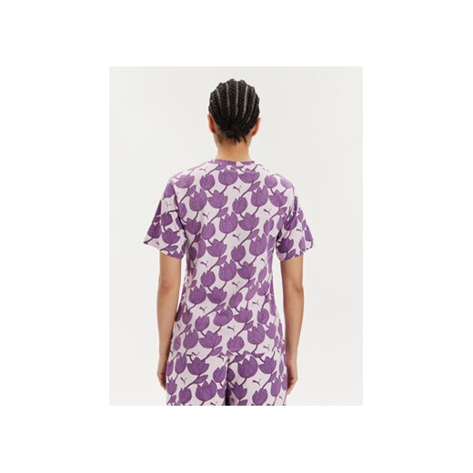 Puma T-Shirt Ess+ Blossom 679493 Fioletowy Relaxed Fit Puma M MODIVO