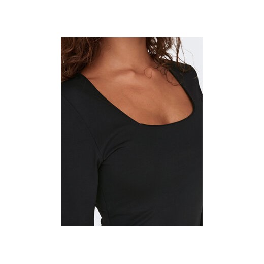 ONLY Bluzka Lea 15302647 Czarny Slim Fit XS MODIVO