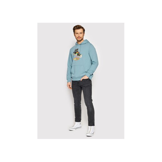 Converse Bluza Paint Drip Graphic 10022937-A03 Niebieski Regular Fit Converse S MODIVO