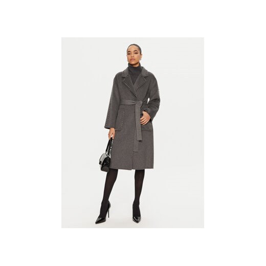 ViCOLO Płaszcz wełniany TS0032 Szary Regular Fit Vicolo S MODIVO