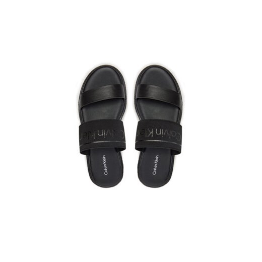 Calvin Klein Klapki Wedge Slide He HW0HW01966 Czarny Calvin Klein 40 MODIVO